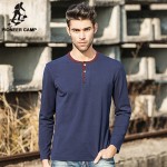 Pioneer Camp.Free shipping 2017 new fashion mens t shirt long sleeve fitness  casual cotton men clothing t-shirt hot sale