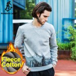 Pioneer CampFree shipping!2017 new fashion mens hoodies thicken fleece pullover casual  men coat sweatshirt hoodie