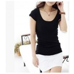 Plus Size 5XL 6XL Female Summer Style Short Sleeve T-shirts For Women Round V-Neck T Shirt Women Crop Tops Woman Clothes Fashion