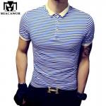 Plus Size 5XL High Quality Casual Men POLO Shirt  Cotton Striped Polo Homme Summer Short-sleeve Camisa Polo Slim Fit Tee MT532