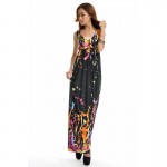 Plus Size M-6XL Summer Style Boho Long Dress Women Beach Tie-dye Print Maxi Dress For Women Casual Robe Longo Vestidos