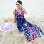 Plus Size M-6XL Summer Style Boho Long Dress Women Beach Tie-dye Print Maxi Dress For Women Casual Robe Longo Vestidos