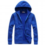 Plus Size S-XXL Men's Casual Hoodies Sweatshirt Fashion Solid Sweatshirt Men Hoddies Zipper Coat Men Hoody Jacket