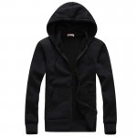 Plus Size S-XXL Men's Casual Hoodies Sweatshirt Fashion Solid Sweatshirt Men Hoddies Zipper Coat Men Hoody Jacket