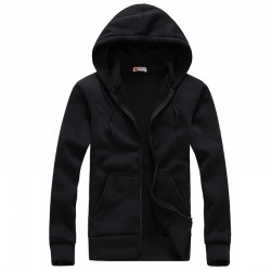 Plus Size S-XXL Men's Casual Hoodies Sweatshirt Fashion Solid Sweatshirt Men Hoddies Zipper Coat Men Hoody Jacket