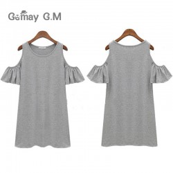 Plus Size Vestidos Women Dress Summer Sexy Short-sleeve Party Dresses for Woman