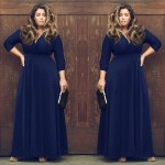Plus Size Women Clothing 3XL New Autumn V-neck Party Long Dress Big Size Casual Slim Bodycon Maxi Dress Robe vestido longo MK378
