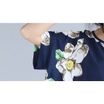 Plus Size Women Dress Floral Print Beach Dresses Summer Style Female Casual Vintage Large Size Fashion Tops Elegant Midi Dresses