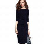 Plus Size Womens Office Dresses Elegant Ladies Work Wear Dress Charming Bodycon Midi Spring Business Casual Dresses Summer
