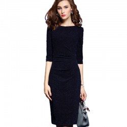 Plus Size Womens Office Dresses Elegant Ladies Work Wear Dress Charming Bodycon Midi Spring Business Casual Dresses Summer