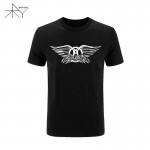 Plus Size XS-XXL Aerosmith T Shirt New Summer Style Men Rock Band T shirts Men Short Sleeve Cotton Rock Roll T-shirts