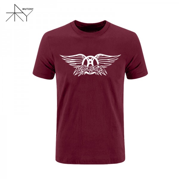 Plus Size XS-XXL Aerosmith T Shirt New Summer Style Men Rock Band T shirts Men Short Sleeve Cotton Rock Roll T-shirts