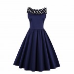 Plus size Summer Women polk dot vintage Audrey hepbum 50s Rockabilly robe Retro Party Dress Feminino Vestidos