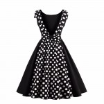 Plus size Summer Women polk dot vintage Audrey hepbum 50s Rockabilly robe Retro Party Dress Feminino Vestidos