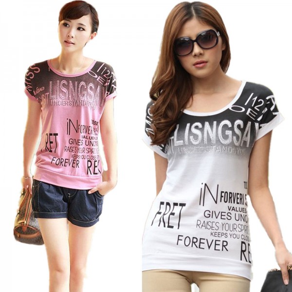 Plus size women print T shirt camisas femininas European basic 2016 summer style short sleeve O-Neck Shirts Loose casual tops