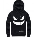 Pokemon Gengar Haunter Zipper Hoodies Pullover Pocket Monster hoodie Anime Gengar Hooded Thick Zipper Men cardigan Sweatshirts