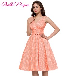 Polka dot dress Belle Poque vintage rockabilly dresses 2017 Summer Audrey Hepburn Vestidos party 50s dresses vestidos female