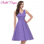 Polka dot dress Belle Poque vintage rockabilly dresses 2017 Summer Audrey Hepburn Vestidos party 50s dresses vestidos female