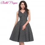 Polka dot dress Belle Poque vintage rockabilly dresses 2017 Summer Audrey Hepburn Vestidos party 50s dresses vestidos female