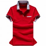 Polo shirt solid summer short sleeve turndown collar men polos