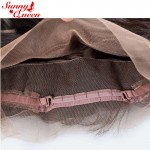 Pre Plucked 360 Lace Frontal Closures Bleached Knots Loose Wave 360 Lace Virgin Hair 8A Malaysian Lace Frontals With Baby Hair