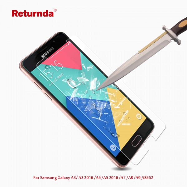 Premium 9H 0.28mm 2.5D Screen Protector For Samsung Galaxy A3 2016 A3100 A5 2016 A5108 A7 A8 A9 i8552 Tempered Glass film