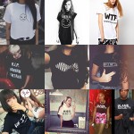 Promotion Vogue Women T-shirt Miley Cyrus Nirvana Kawaii Arctic Monkeys T shirt Woman Tee Street  Womens Tshirt Teenage Girl