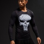 Punisher 3D Printed T-shirts Men Compression Shirts Long Sleeve Cosplay Costume crossfit fitness Clothing Tops Male Black Friday