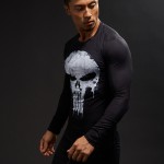 Punisher 3D Printed T-shirts Men Compression Shirts Long Sleeve Cosplay Costume crossfit fitness Clothing Tops Male Black Friday