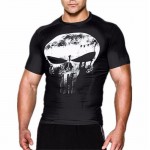 Punisher 3D Printed T-shirts Men Compression Shirts Short sleeve Cosplay Costume crossfit fitness Clothing Tops Male 