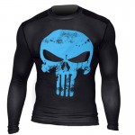 Punisher 3D Printed T-shirts Men Compression Shirts Short sleeve Cosplay Costume crossfit fitness Clothing Tops Male 