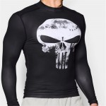 Punisher 3D Printed T-shirts Men Compression Shirts Short sleeve Cosplay Costume crossfit fitness Clothing Tops Male 