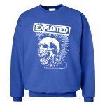 Punk Rock The Exploited Swag Skull men sweatshirt autumn winter 2016 new fashion hoodies cool streetwear hip hop  clothing