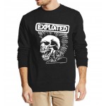 Punk Rock The Exploited Swag Skull men sweatshirt autumn winter 2016 new fashion hoodies cool streetwear hip hop  clothing