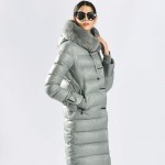 QHLCN 2016 Womens Winter Down Jackets And Coats Medium Length Women Rabbit Fur Warm Female thickening Warm Parka Hood Over Coat