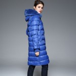 QHLCN 2016 Womens Winter Down Jackets And Coats Medium Length Women Rabbit Fur Warm Female thickening Warm Parka Hood Over Coat
