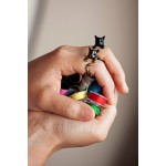 QIAMNI Handmade Cute Animal Cat Ring for Women Girls Men Christmas Kitty Tail Fashion Party Jewelry Pet Lover Gift Accessories