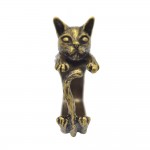 QIAMNI Handmade Cute Animal Cat Ring for Women Girls Men Christmas Kitty Tail Fashion Party Jewelry Pet Lover Gift Accessories
