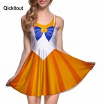 Qickitout Dress Sexy Japanese Anime Sailor Moon Cosplay soldier Adult Halloween Fancy Dress Costume Sailormoon women girl