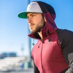RISE Brand Men's winter New Hooded shirt Fitness Bodybuilding Hoodies Muscle Men Zipper Fashion Sweatshirt Slim Fit Jacket Coat