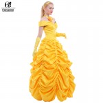 ROLECOS 2016 Fantasia Women Halloween Cosplay Southern Beauty And The Beast Adult Princess Belle Costume CC167A