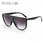 ROYAL GIRL 2017 Brand designer Women Sunglasses Vintage Acetate Shaded Lens Thin Shadow Glasses Men ss050
