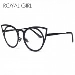 ROYAL GIRL 2017 New Women Sunglasses Vintage Cat Eye Sun glasses Metal Eyeglasses Frames Mirror Shades Sexy Sunnies ss309