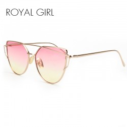 ROYAL GIRL High Quality Vintage Women Sunglasses Metal Frame Cat eye Sun glasses Ombre Shades ss720
