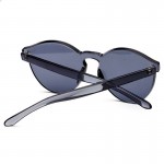 RSSELDN New One Piece Lens Sunglasses Women Transparent Plastic Glasses Men Style Sun Glasses Clear Candy Color Brand Designer