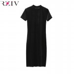 RZIV 2016 winter dress women fashion velvet dresses high quality ladies dresses 