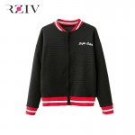 RZIV Women jacket 2016 casual jaqueta feminina jacket embroidered flowers
