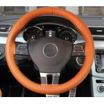 Real Genuine Leather good quality unviersal Steering Wheel Cover Free shipping 36/38/40cm