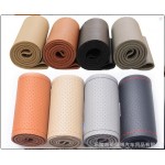 Real Genuine Leather good quality unviersal Steering Wheel Cover Free shipping 36/38/40cm