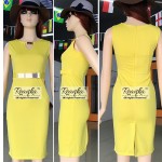 Reaqka Women Summer Dress 2017 New Fashion Hollow Out Sleeveless Pencil Plus Size Dress Knee Length Women Casual Dresses